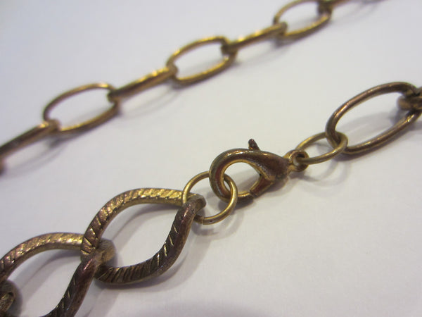 Mid Century Modern Chain Necklace Geometric Lucite Lavender Crystal - Designer Unique Finds 