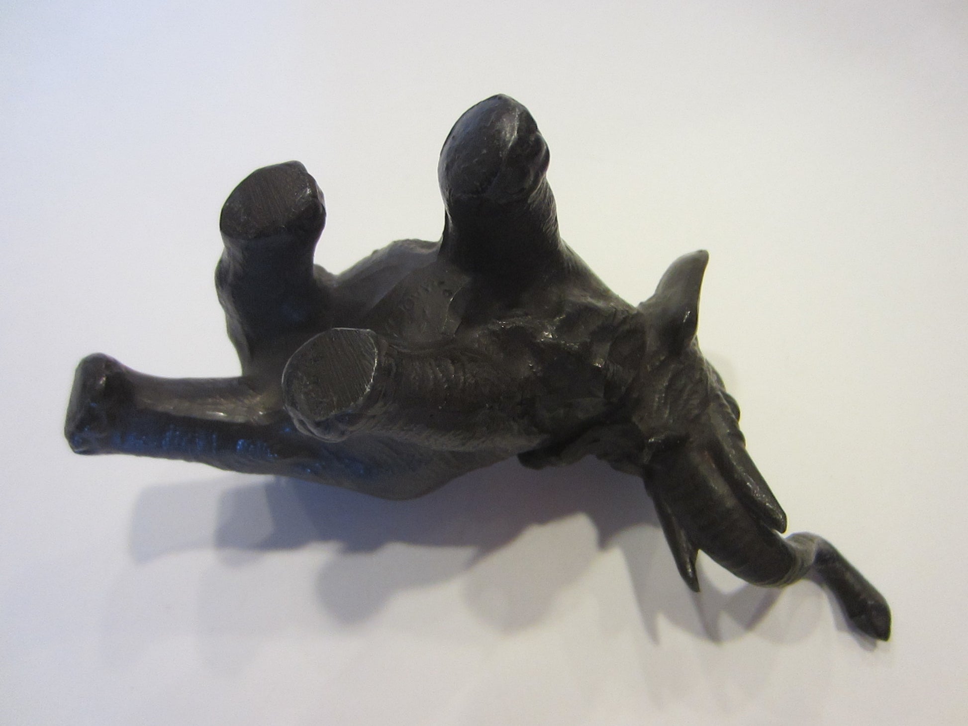Dark Metal Elephant Statue Made in Japan - Designer Unique Finds 