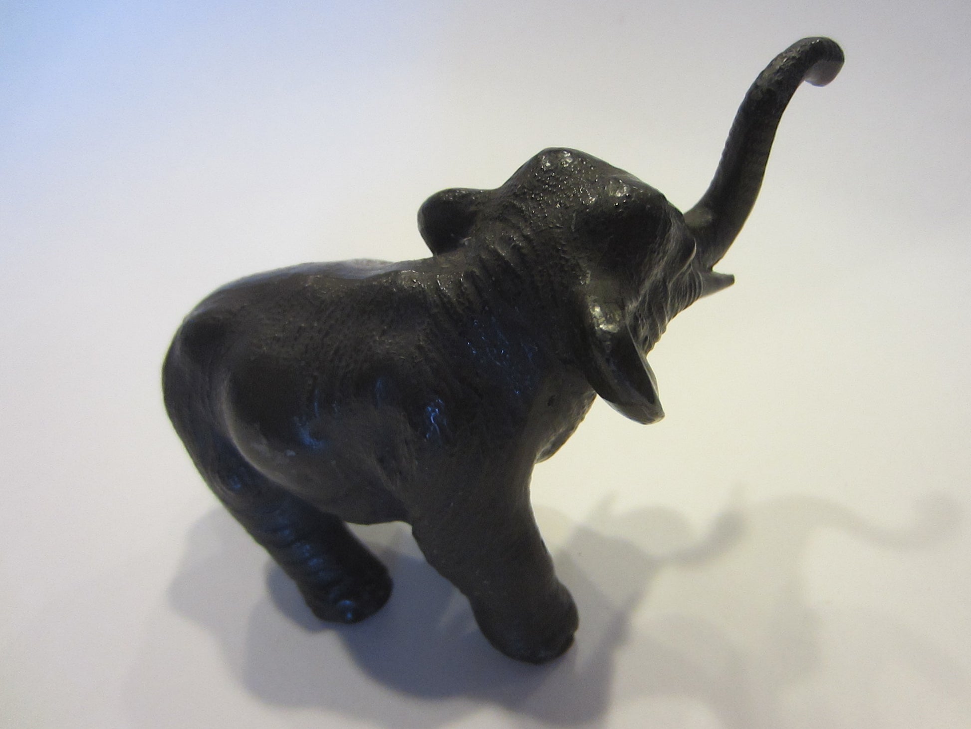 Dark Metal Elephant Statue Made in Japan - Designer Unique Finds 