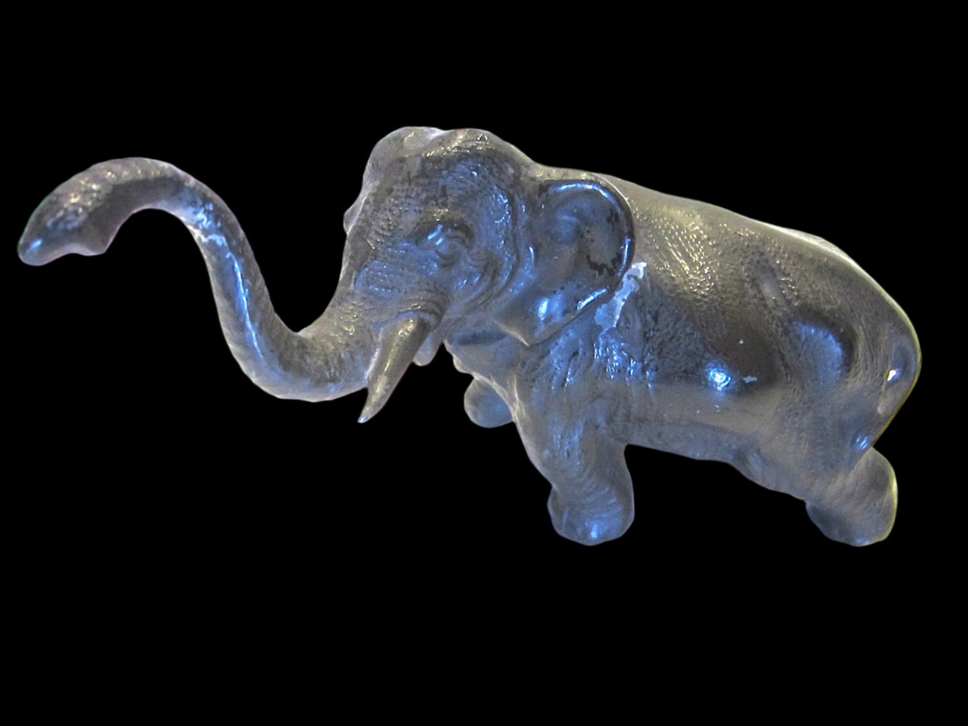 Dark Metal Elephant Statue Made in Japan - Designer Unique Finds 