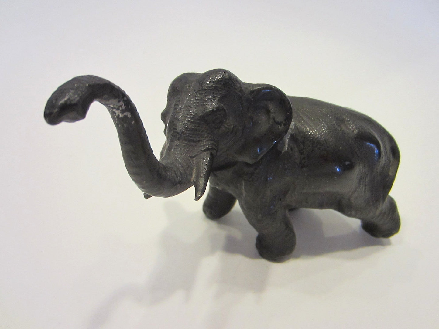 Dark Metal Elephant Statue Made in Japan - Designer Unique Finds 