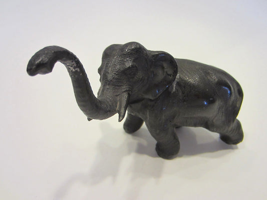 Dark Metal Elephant Statue Made in Japan - Designer Unique Finds 