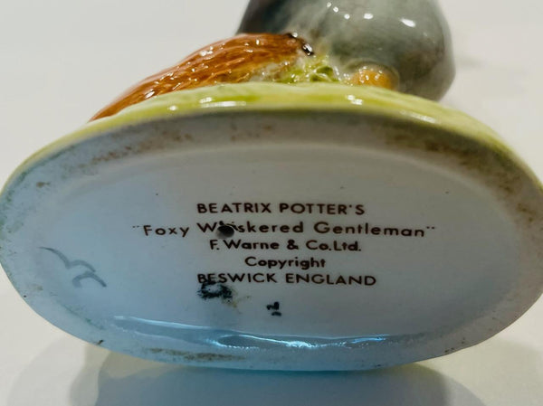 Beswick England Beatrix Potters Foxy Whiskered Gentleman