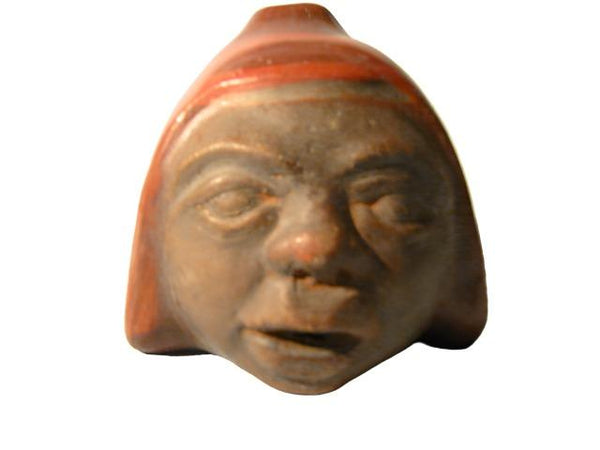Chilean Ceramic Figure Head Terracotta Signature Portait Pottery - Designer Unique Finds 
 - 1