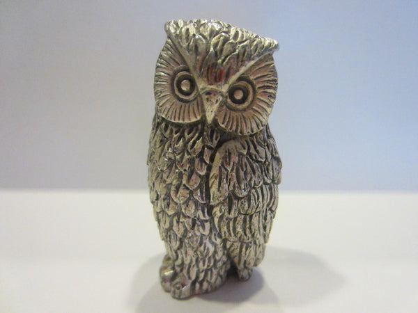 Peltro Italy Silver Miniature Owl - Designer Unique Finds 
 - 3