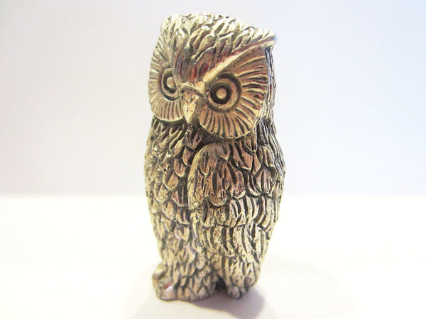 Peltro Italy Silver Miniature Owl - Designer Unique Finds 
 - 1