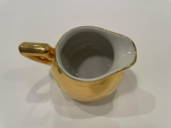 Hall Glo Gold Brief Six Piece Breakfast Set Gold Decorated Marked