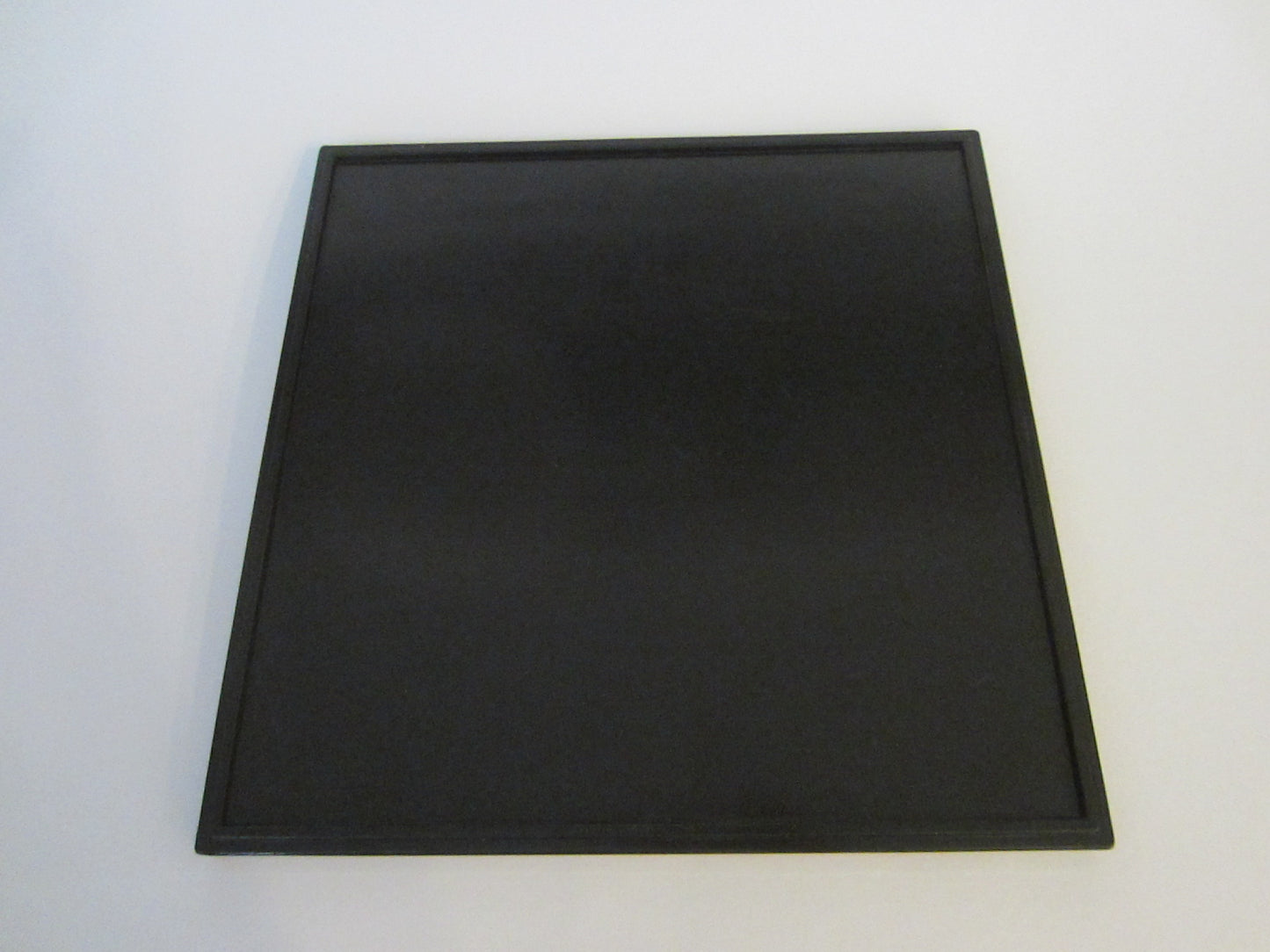 Black Tray Set Red Boarder Hand Painted Flowers Made in Japan - Designer Unique Finds 