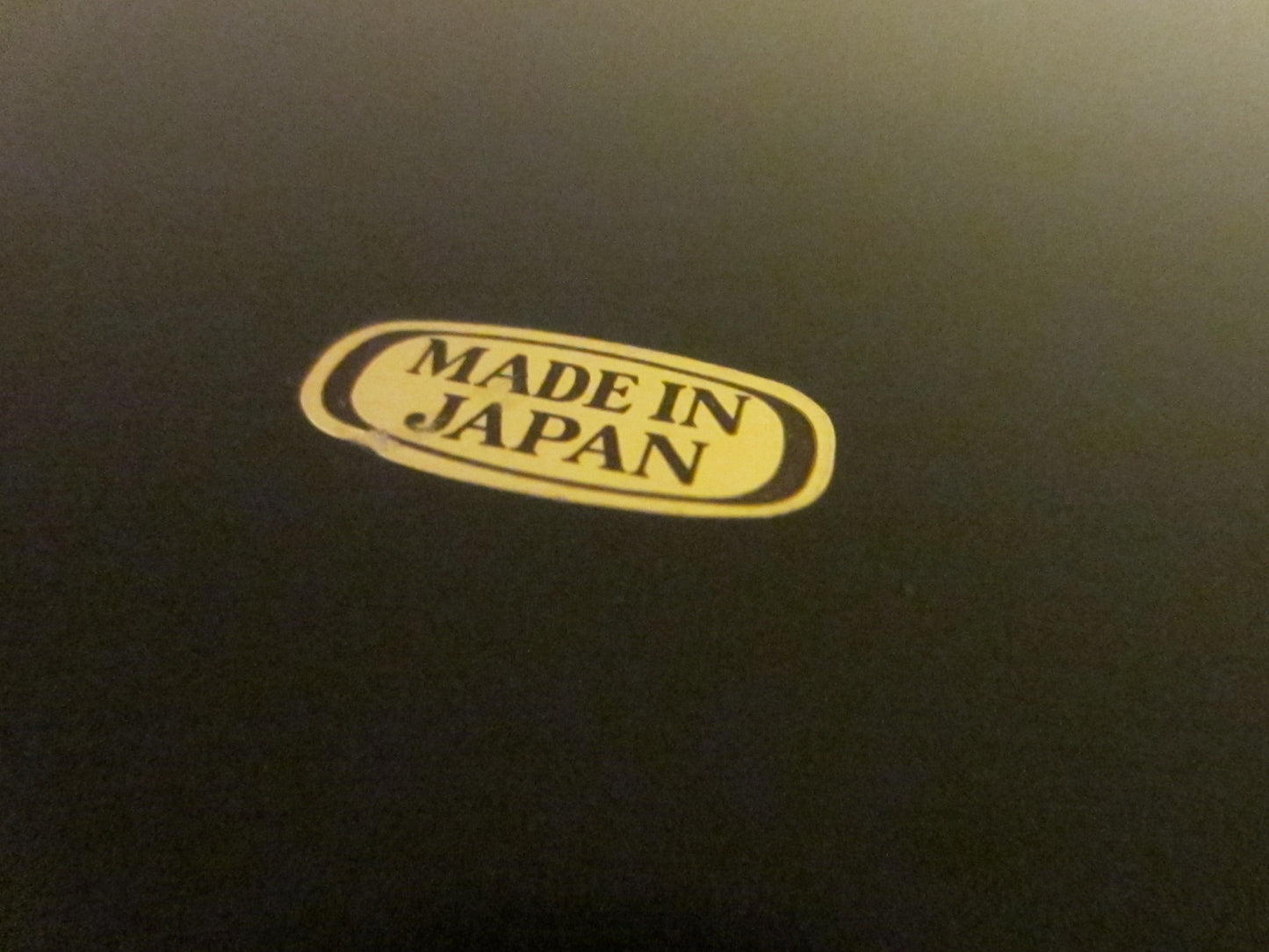 Black Tray Set Red Boarder Hand Painted Flowers Made in Japan - Designer Unique Finds 