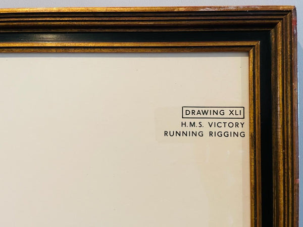 HMS Victory Drawing Published Her Majesty Stationary Office Sailing 1966 England