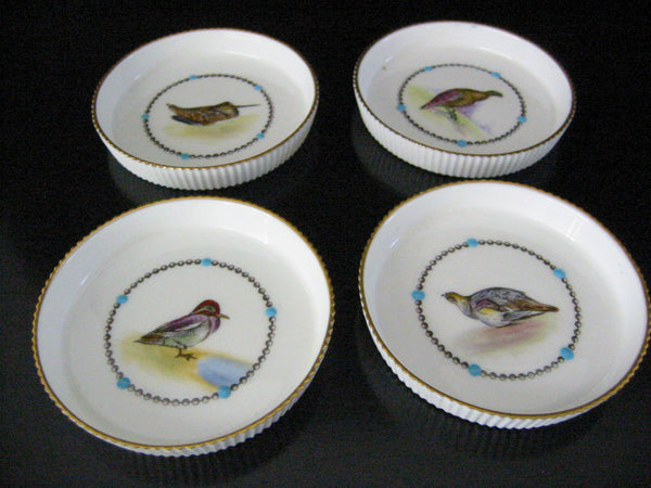 Royal Worcester Fine Bone China England Game Birds Coaster Set