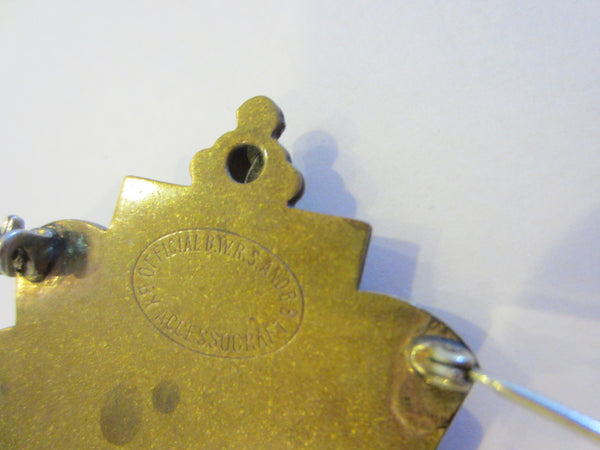 Dieu Et Mon Droit Shield Brooch By Accessocraft WW Memorabilia Hallmarks