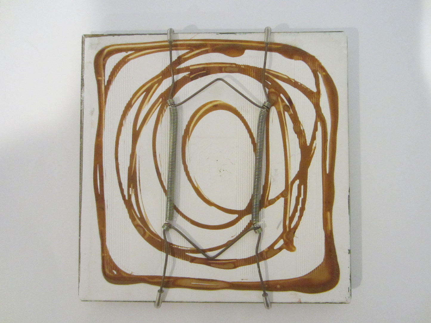 Paris City View Monumental Hand Painted Monogrammed Square Tile