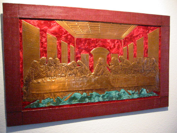 The Last Supper Gallington Jack Tin Foil Religious Art - Designer Unique Finds 