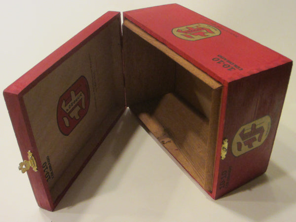 Colorado Fonseca Red Hinged Wooden Box - Designer Unique Finds 