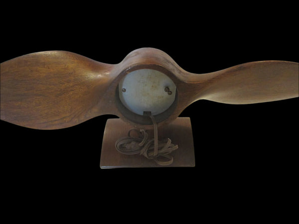 Art Deco Telechron Propeller Plug In Mahogany Decorative Clock