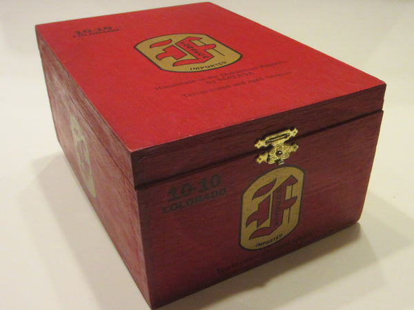 Colorado Fonseca Red Hinged Wooden Box - Designer Unique Finds 