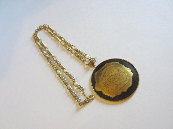 Amita Japan Damascene Pendant Chain Necklace