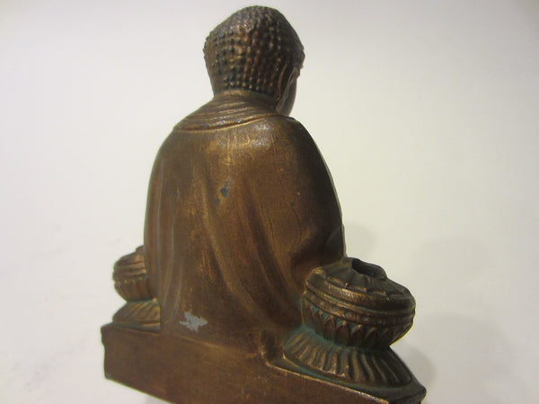 Bronze Buddha Incense Statue - Designer Unique Finds 