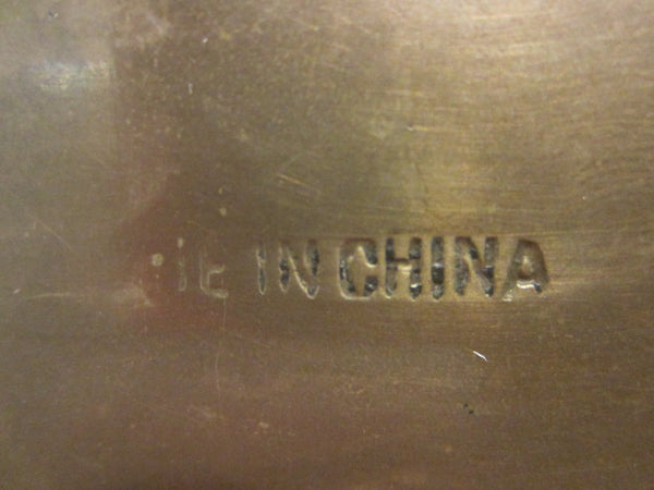 Phoenix Bird Engraving Brass China Tobacco Box Humidor Interior