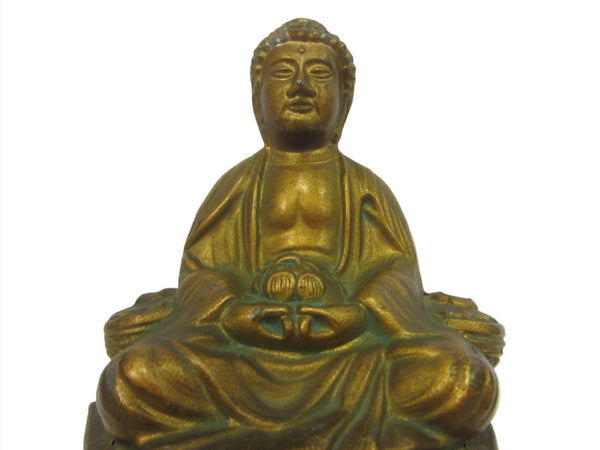 Bronze Buddha Incense Statue - Designer Unique Finds 