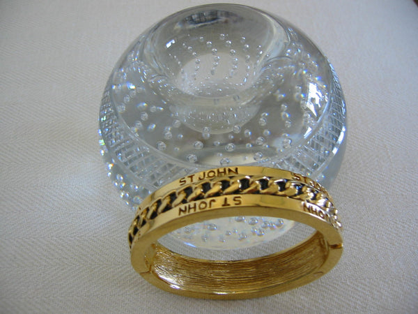 St John Golden Bangle Signature Bracelet
