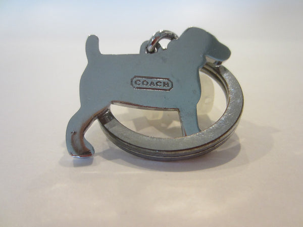 Coach Dog Monogram Key Ring Glass Gems Collar
