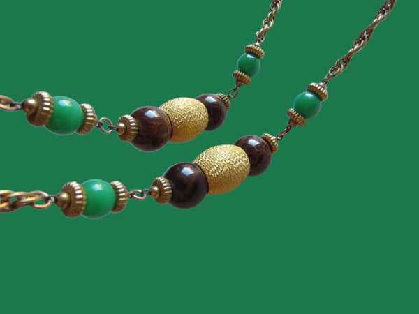 Cadoro Beaded Chain Designer Necklace - Designer Unique Finds 
 - 1