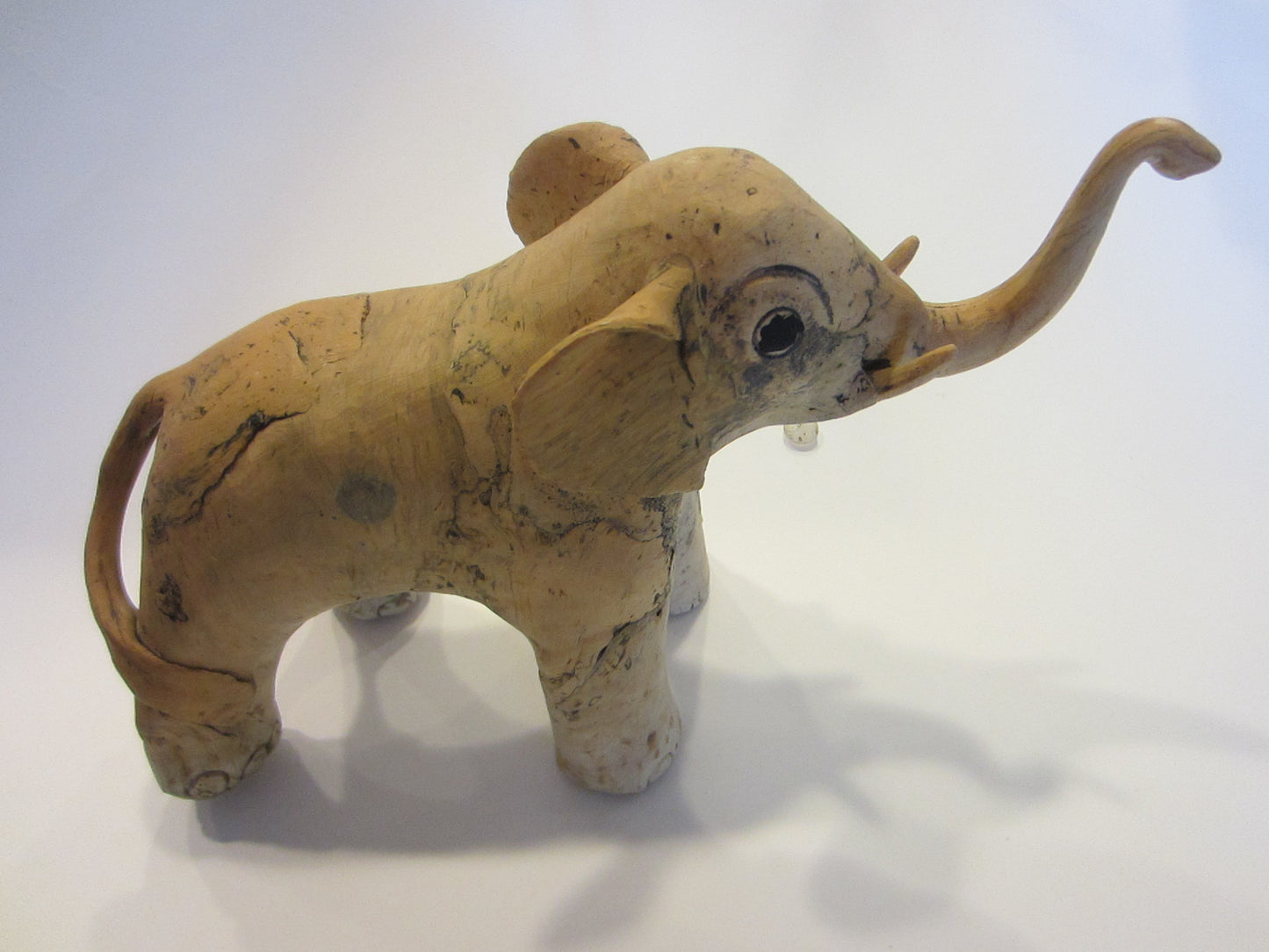 Composition Folk Art Modern Elephant Sculpture