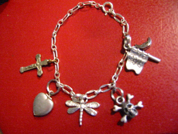 Silver Charm Bracelet Link Chain Various Characters - Designer Unique Finds 
 - 5