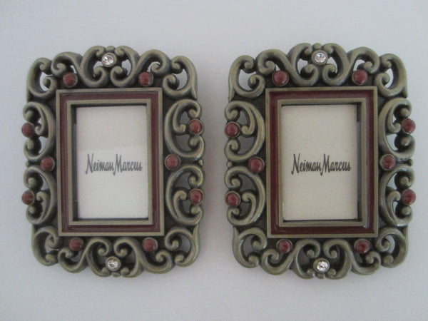 Jay Strongwater Miniature Jeweled Tone Picture Frames Exclusive For Neiman Marcus