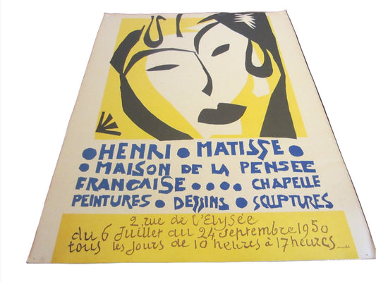 Henri Matisse Maison De La Pensee Mid Century Exhibition Poster Museum Quality - Designer Unique Finds 
 - 3