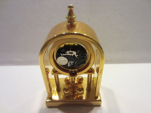 Pierre Nicol Miniature Brass Anniversary Pendulum Clock Japan Sony Movement - Designer Unique Finds 
 - 7