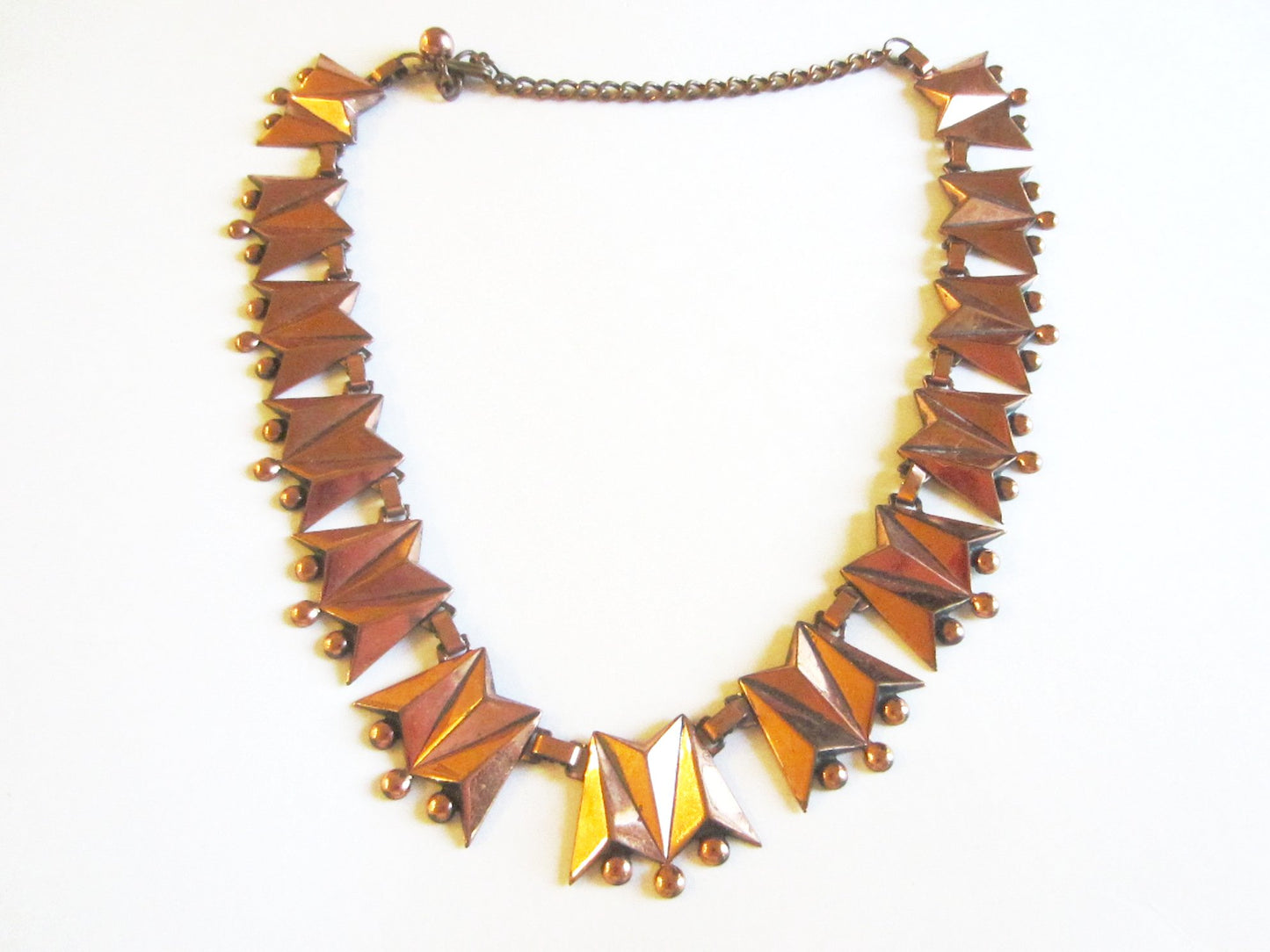 Renoir Collar Copper Necklace With Signature Link Chain Ball Closure