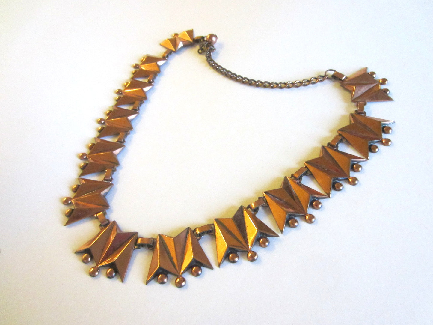 Renoir Collar Copper Necklace With Signature Link Chain Ball Closure