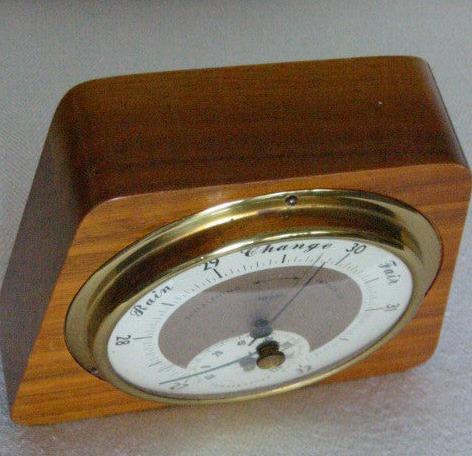 Swift Anderson Genuine Walnut Brass Barometer Made in Boston Mass - Designer Unique Finds 
 - 6
