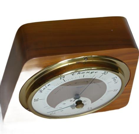Swift Anderson Genuine Walnut Brass Barometer Made in Boston Mass - Designer Unique Finds 
 - 6