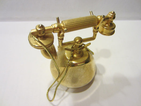 Timex Miniature Golden Phone Brass Quartz Clock Japan Movement - Designer Unique Finds 
 - 4