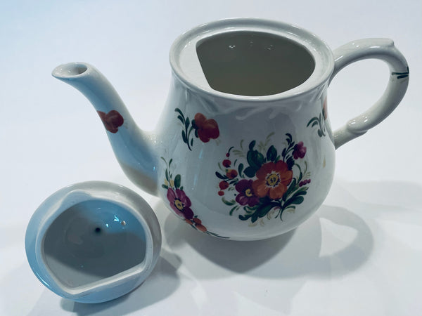 England Arthur Wood Spode Italian Design Floral Porcelain Teapot