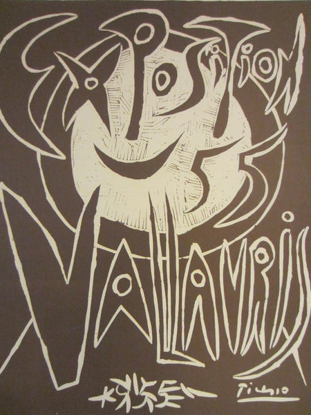 Exposition Vallauris Picasso 55 Exhibition Cubist Poster