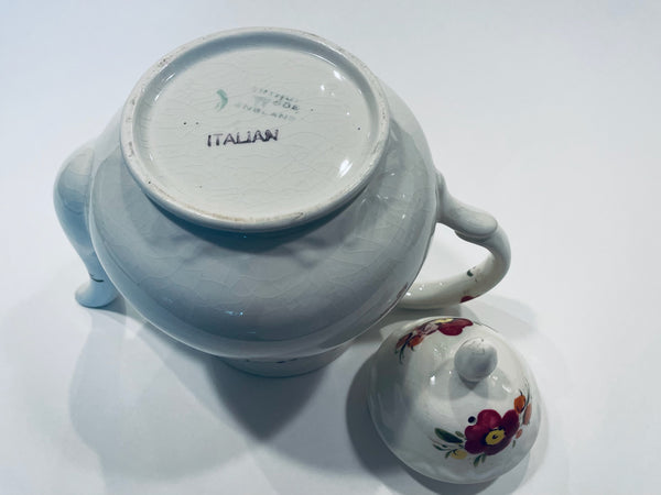 England Arthur Wood Spode Italian Design Floral Porcelain Teapot