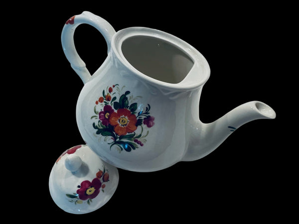 England Arthur Wood Spode Italian Design Floral Porcelain Teapot