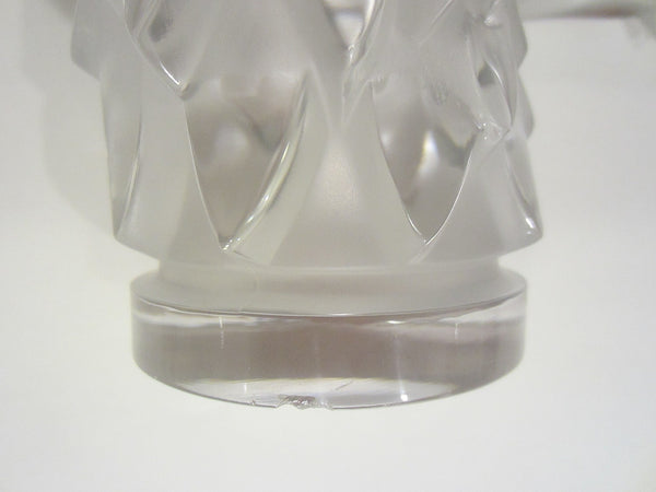 Lalique France Eagle Head Signed Crystal Mascot