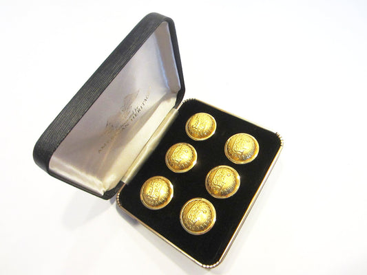 American Heritage Railroad Brass Button Set - Designer Unique Finds 
 - 1