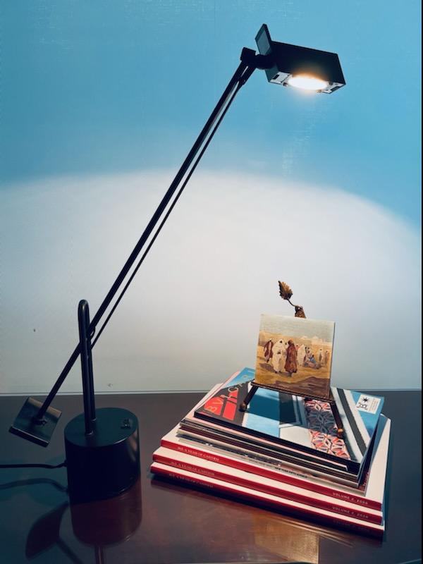 Architectural Modern Industrial Black Metal Table Lamp