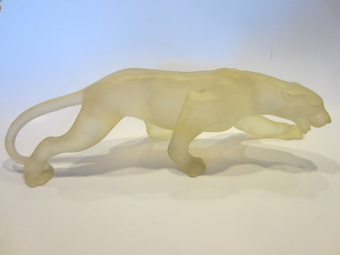 Roaring Panther Resin Sculpture Contemporary Modernist Candy Art - Designer Unique Finds 
 - 2