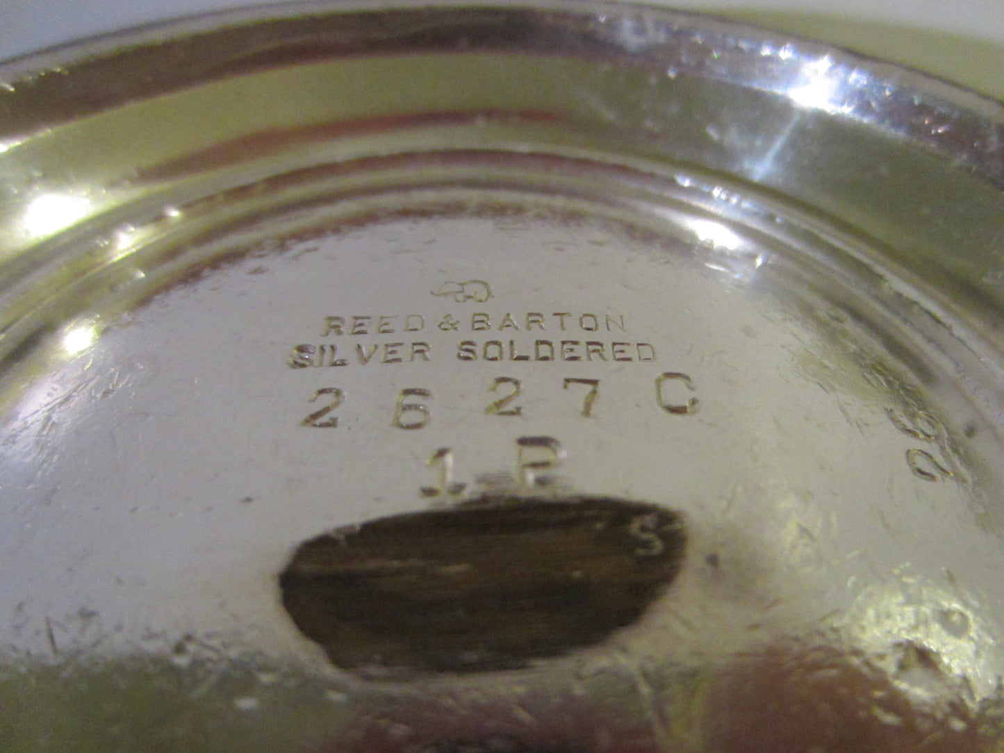 Reed Barton Silver Soldered Hotel Teapot Marked Numbered