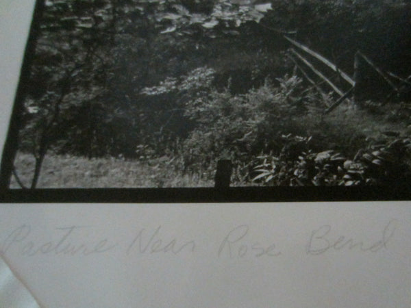 Margaret Mackichan Photograph Signed Titled Pasture Near Rose Bend