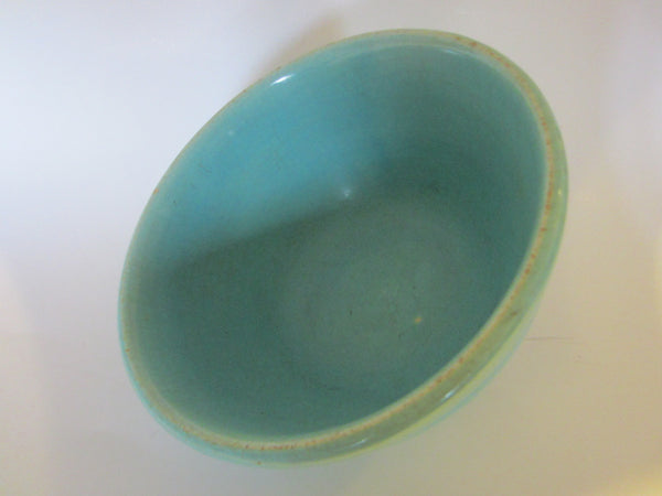 Bauer USA Blue Ring Ware Signed Pottery Bowl - Designer Unique Finds 
 - 2