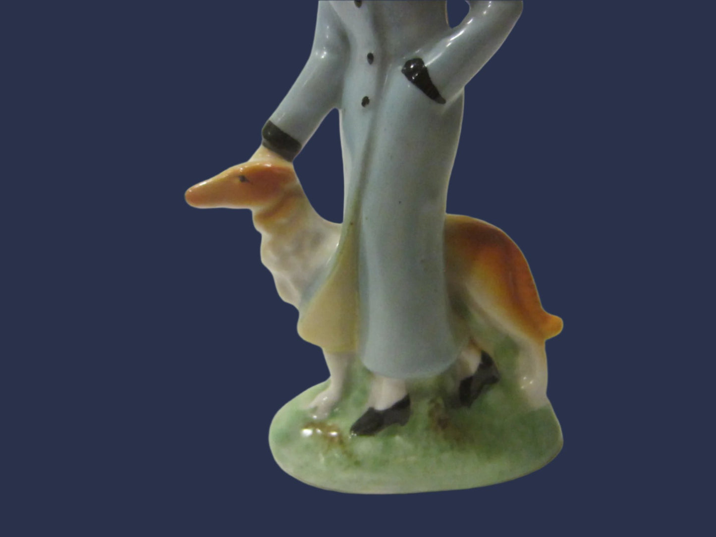 Japanese Hand Painted Female Porcelain Statue Marked